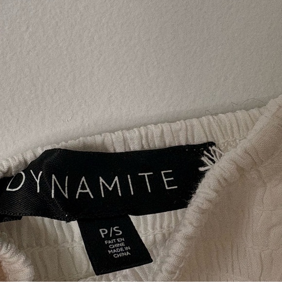 Dynamite Strapless White Lace Maxi Dress - Picture 8 of 9